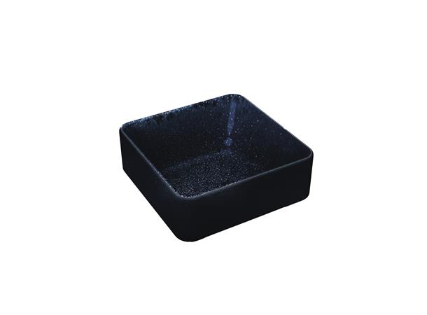 NARA skål kvadratisk høy Sort Steingods - L:90mm B:90mm H:43mm 0,19ltr